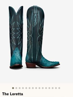 ISO*** Tecovas The Loretta Teal Cowboy Boots